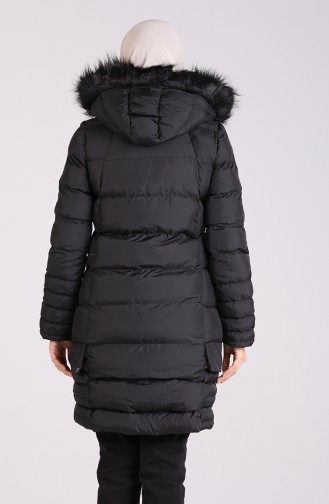 Hooded quilted Coat 17084-01 Black 17084-01