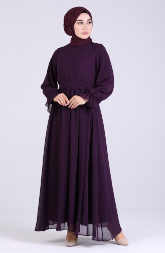 Lila Hijab Kleider 5134-02