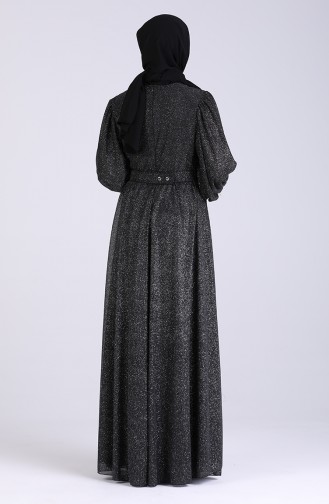 Schwarz Hijab-Abendkleider 4212-04