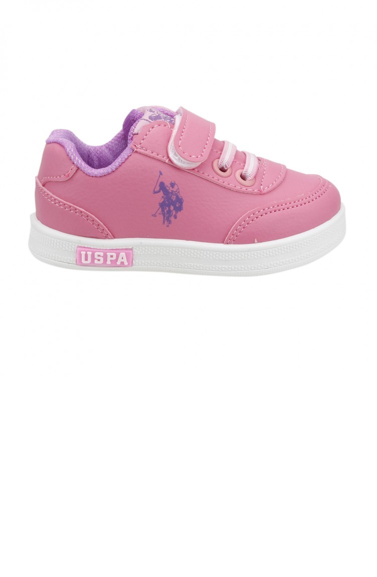 Us Polo Assn Cameron Kizerkek Cocuk Spor Ayakkabi Pembe Sefamerve