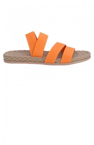 Orange Summer Slippers 20YTERAYK000052_Turuncu