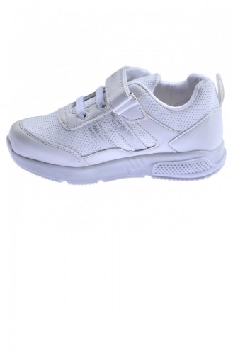 Ayakland Arv 250 Günlük Cırtlı Kızerkek Çocuk Spor Ayakkabı Beyaz