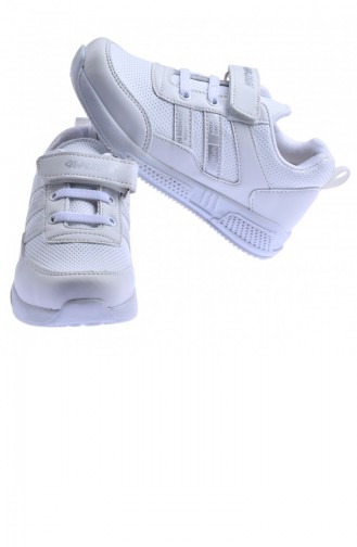 Ayakland Arv 250 Günlük Cırtlı Kızerkek Çocuk Spor Ayakkabı Beyaz