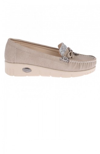 Cream Women`s Flats 20YBABAYK000063_Kre