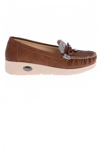 Tan Women`s Flats 20YBABAYK000063_TAB