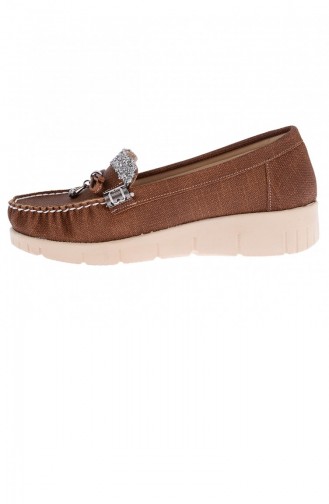 Tan Women`s Flats 20YBABAYK000063_TAB