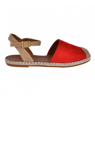 Red Women`s Flats 20YBABAYK000053_KR