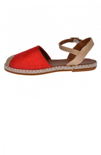 Red Women`s Flats 20YBABAYK000053_KR