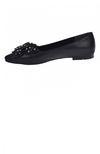 Schwarz Damen Ballerinas 20YBABAYK000061_B