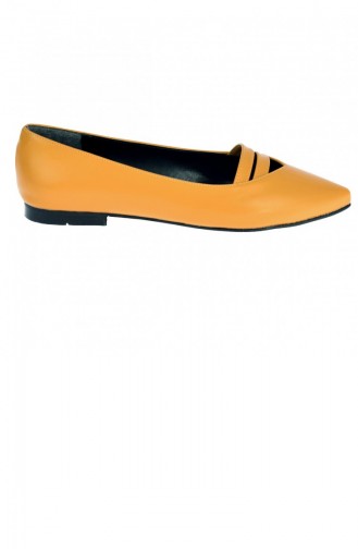 Mustard Woman Flat Shoe 20YBABAYK000056_HA