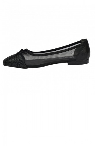 Schwarz Damen Ballerinas 20YBABAYK000060_B