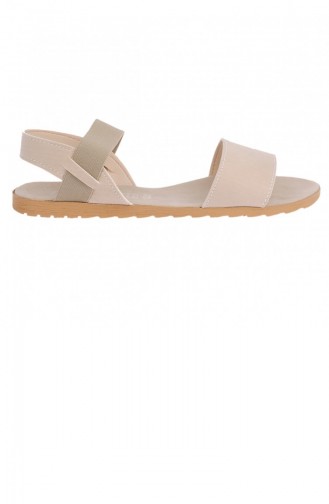 Creme Sommer Sandalen 20YSANAYK000041_Kre