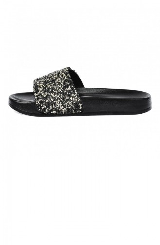 Claquettes d`été Noir 20YTERAYK000016_Siyahgum