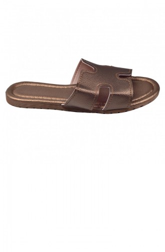 Bronze Summer slippers 20YTerlikAYK001_Bronz