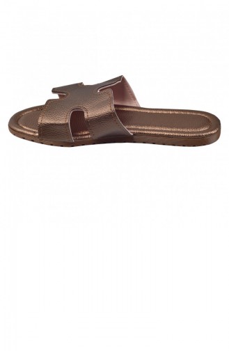 Bronze Summer slippers 20YTerlikAYK001_Bronz
