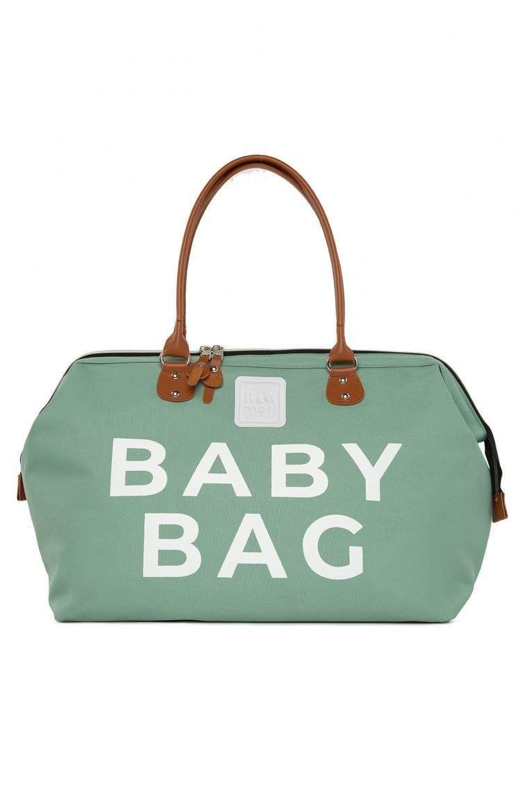 Bagmori Baby Bag Baskılı Bebek Bakım Çantası M000002169 Yeşil