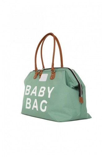 Bagmori Baby Bag Baskılı Bebek Bakım Çantası M000002169 Yeşil