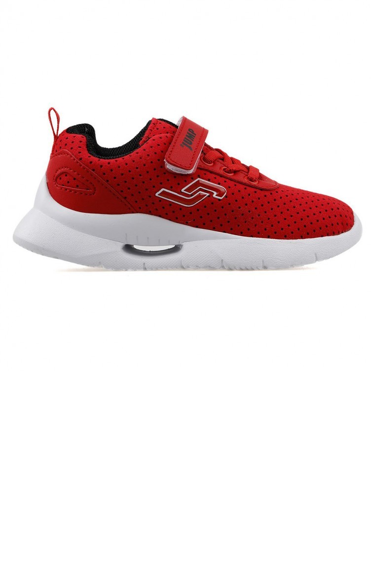 Jump 21180 Gunluk Yuruyus Kosu Erkekkiz Cocuk Spor Ayakkabi Kirmizi Sefamerve