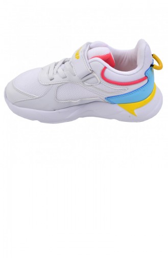 Jump 24931 Günlük Cırtlı Kızerkek Çocuk Spor Ayakkabı Beyaz