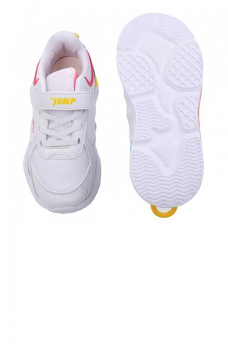 Jump 24931 Günlük Cırtlı Kızerkek Çocuk Spor Ayakkabı Beyaz