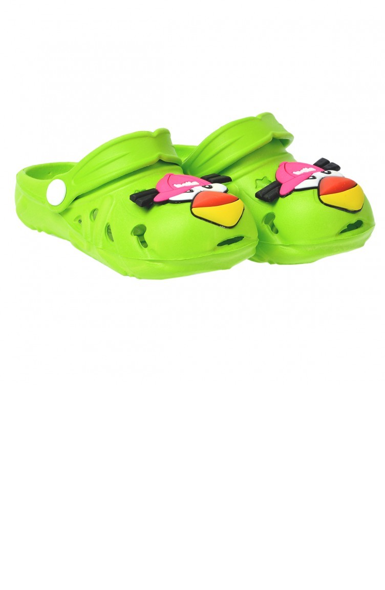 Green Kid S Slippers Sandals 20yterkik000009 Y Sefamerve
