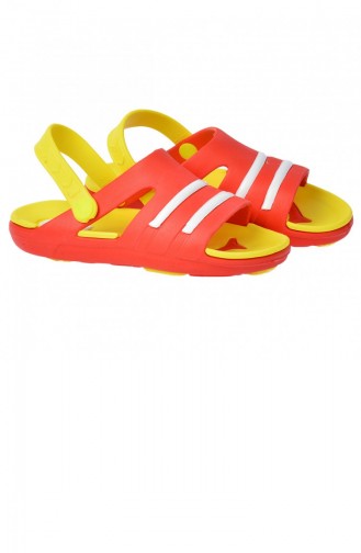 Red Kid s Slippers & Sandals 20YTERKIK000004_KS