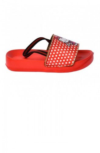 Red Kid s Slippers & Sandals 20YTERKIK000006_KR