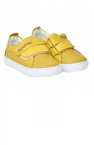 Yellow Children`s Shoes 20YPAN401DS101_SARI