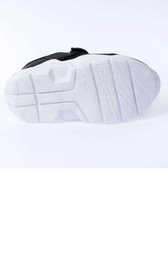 Kiko S19 Günlük Fileli Cırtlı Kızerkek Çocuk Spor Ayakkabı Siyah Füme