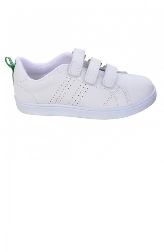 Kiko S30 Günlük Yürüyüş Cırtlı Erkek Çocuk Spor Ayakkabı Beyaz