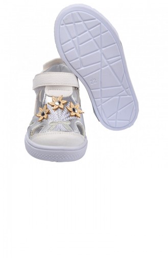 White Kid s Slippers & Sandals 20YSANSIR000003_2215