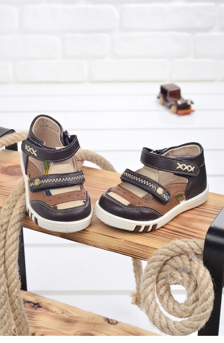 Kiko Sb 224449 Orto Pedik Erkek Cocuk Ilk Adim Ayakkabi Sandalet Kahverengi Sefamerve