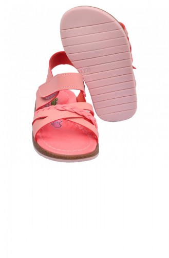 Kiko Şb 231120 Orto Pedik Kız Çocuk Bebe Sandalet Terlik Somon