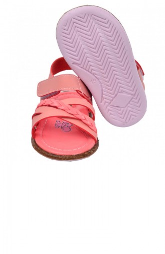 Kiko Şb 231120 Orto Pedik Kız Çocuk İlk Adım Sandalet Terlik Somon