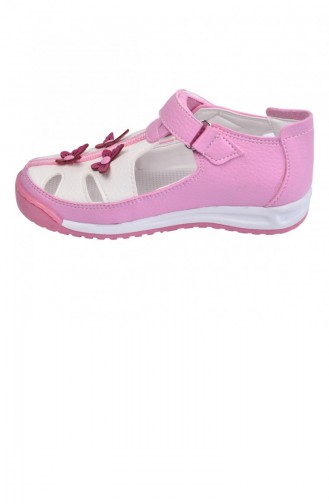 Kiko Şb 238590 Orto Pedik Kız Çocuk Ayakkabı Sandalet Pembebeyaz