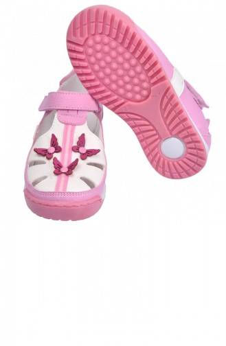 Kiko Şb 238590 Orto Pedik Kız Çocuk Ayakkabı Sandalet Pembebeyaz