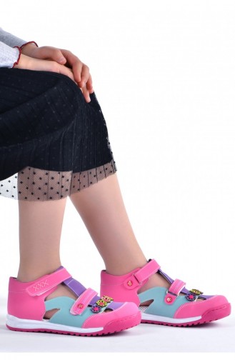 Kiko Şb 239196 Orto Pedik Kız Çocuk Ayakkabı Sandalet Fuşya Mor