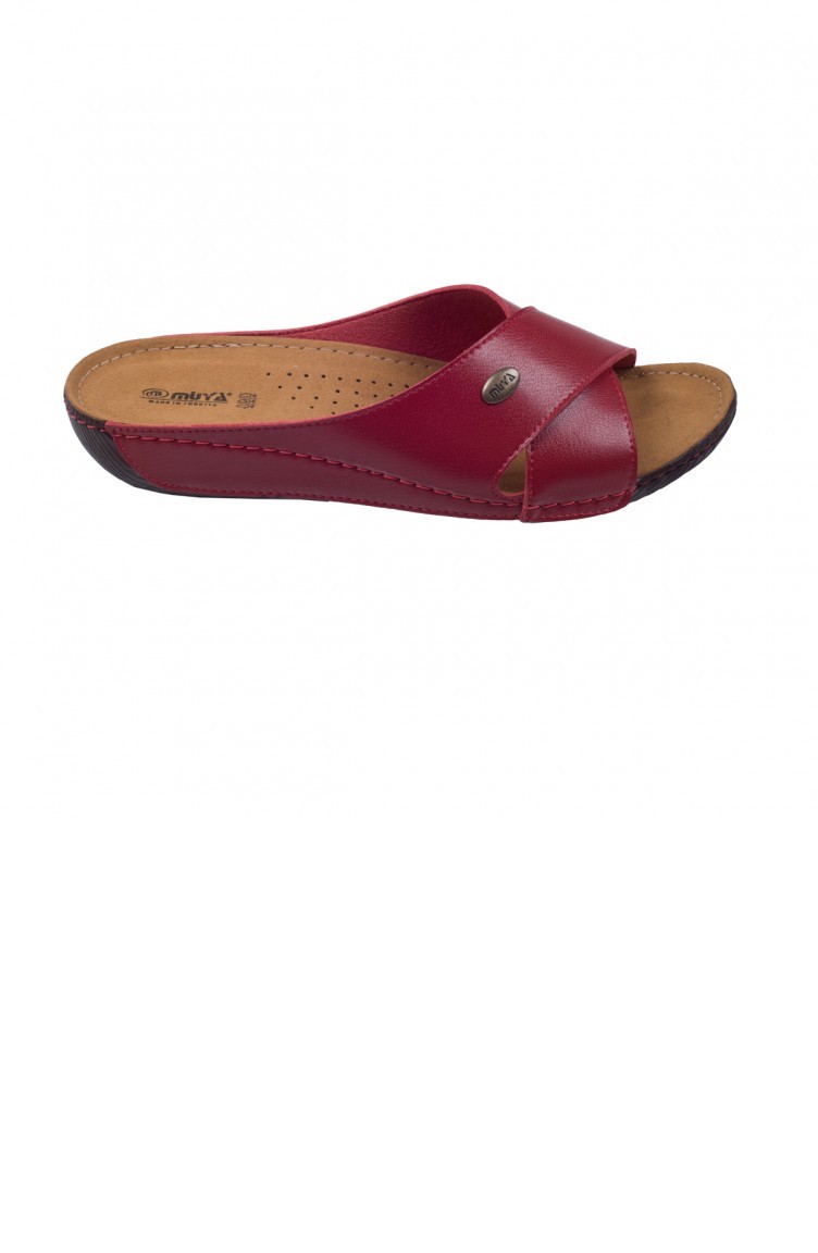 muya 22274 gunluk anatomik yuruyus bayan terlik kirmizi 20yaymu22274 kr sefamerve