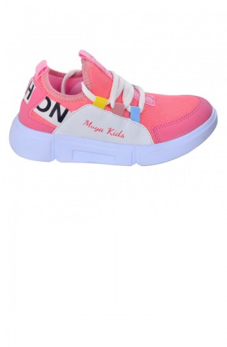 Muya 8903844 Günlük Fileli Kızerkek Çocuk Spor Ayakkabı Pembe
