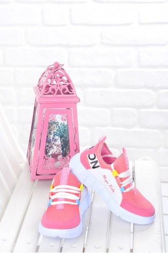 Muya 8903844 Günlük Fileli Kızerkek Çocuk Spor Ayakkabı Pembe