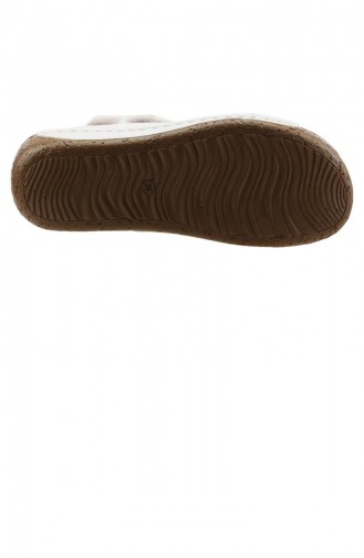 Muya 970063162 Günlük Anatomik Bayan Sandalet Terlik Beyaz