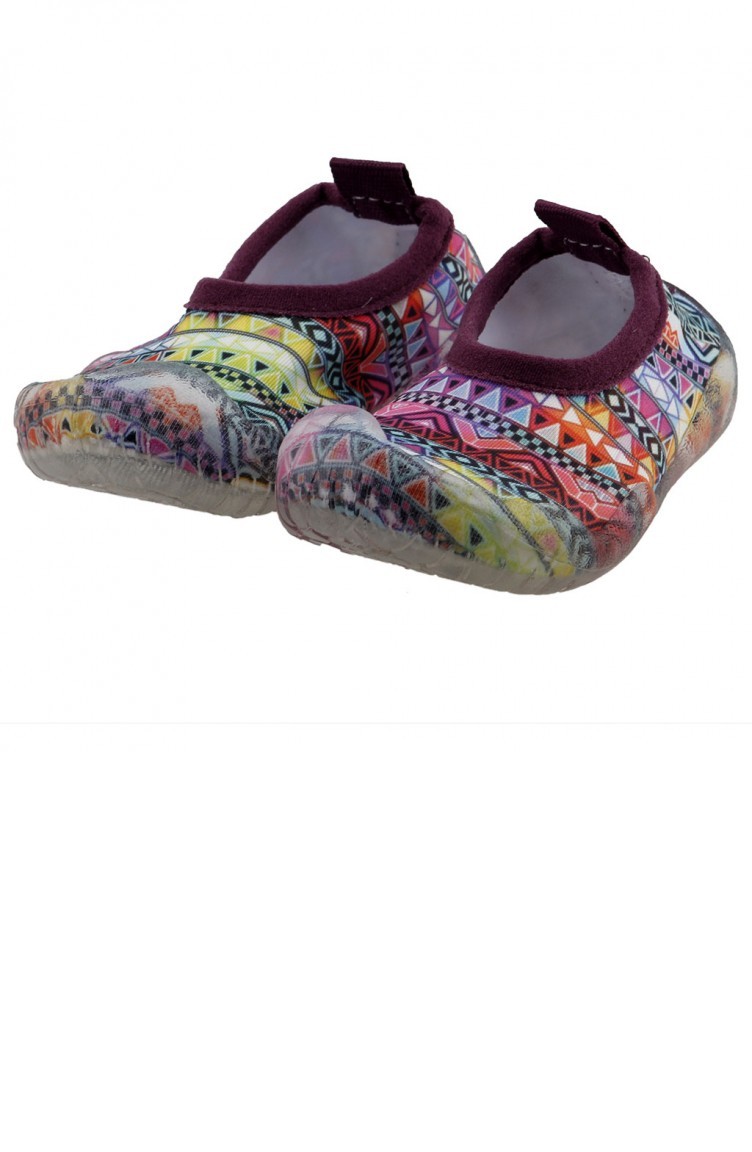 Newborn Naq2010ss19 Aqua Havuz Kiz Cocuk Deniz Ayakkabisi Mor Sefamerve