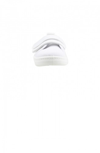 Sanbe 401N006 Anatomic Günlük Erkek Çocuk Keten Spor Ayakkabı Beyaz