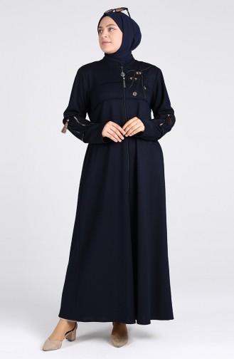 Dunkelblau Abayas 0123-02