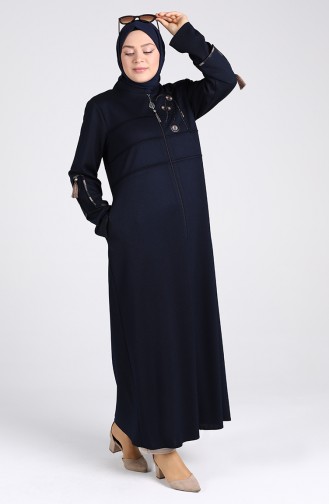 Dunkelblau Abayas 0123-02