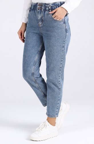 Jeans with Pockets 7508-01 Ice Blue 7508-01