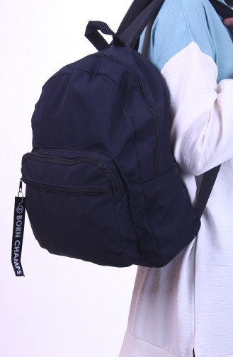 Navy Blue Backpack 0041-02