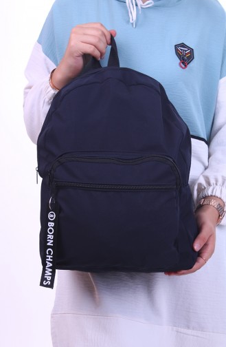 Navy Blue Backpack 0041-02
