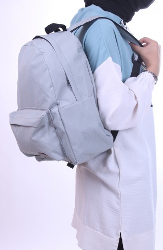 Gray Back Pack 0042-03