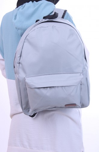 Gray Back Pack 0042-03